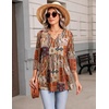 Zeagoo 3/4 Length Sleeve Womens Tops 2026 Blouses for Women Dressy Casual Fashion Clothing V Neck T-Shirts Summer Outfits(Mz952)