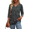 Zeagoo 3/4 Length Sleeve Womens Tops 2026 Blouses for Women Dressy Casual Fashion Clothing V Neck T-Shirts Summer Outfits(Xh522)