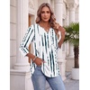 Zeagoo 3/4 Length Sleeve Womens Tops 2026 Blouses for Women Dressy Casual Fashion Clothing V Neck T-Shirts Summer Outfits(Zr229)