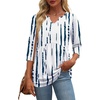 Zeagoo 3/4 Length Sleeve Womens Tops 2026 Blouses for Women Dressy Casual Fashion Clothing V Neck T-Shirts Summer Outfits(Zr229)
