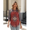 Zeagoo 3/4 Length Sleeve Womens Tops Crew Neck Shirts Dressy Casual Tunics(Mz870)