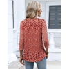 Zeagoo 3/4 Length Sleeve Womens Tops Dressy Casual 2026 V Neck T Shirts Blouses Floral Summer Business Work Basic Tees(Red White Floral)