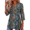 Blue Boho Print