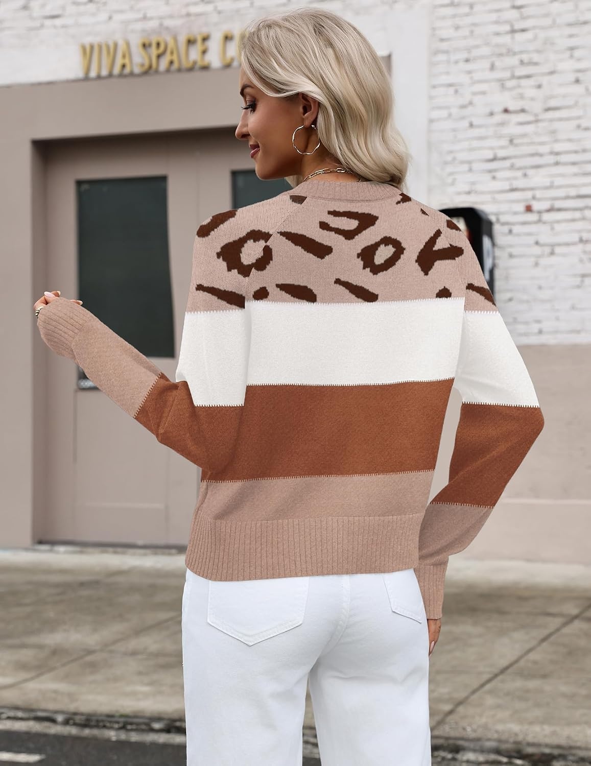 image:imageZeagoo Sweaters for Women Cropped Crewneck Basic 2026 Trendy Fall TopsJh722