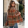 Zeagoo Flannel Shirt Women Plaid Button Down Shackets Long Sleeve Fall Tops(2-orange Gw185)