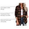 Zeagoo Flannel Shirt Women Plaid Button Down Shackets Long Sleeve Fall Tops(A-brown-gz803)