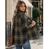 Zeagoo Flannel Shirt Women Plaid Button Down Shackets Long Sleeve Fall Tops(Army Green-gw378)