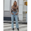 Zeagoo Long Sleeve Shirts for Women Sheer Mesh Top Mock Neck Fitted Blouses(Cx291)