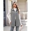 Zeagoo Plaid Vest for Women Flannel Jackets Sleeveless Button Down Shirts(Black and White-jh275)