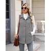 Zeagoo Plaid Vest for Women Flannel Jackets Sleeveless Button Down Shirts(Black and White-jh275)