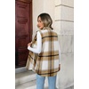 Zeagoo Plaid Vest for Women Flannel Jackets Sleeveless Button Down Shirts(Khaki-gz554)