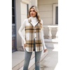 Zeagoo Plaid Vest for Women Flannel Jackets Sleeveless Button Down Shirts(Khaki-gz554)