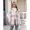 Zeagoo Plaid Vest for Women Flannel Jackets Sleeveless Button Down Shirts(Pink-gz799)