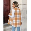 Zeagoo Plaid Vest for Women Flannel Jackets Sleeveless Button Down Shirts(Yellow-gw578)