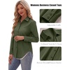 Zeagoo Women’s Button Down Shirts Long Sleeve Business Casual Blouses Tops(Army Green)