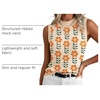 Zeagoo Womens Sleeveless Tops Turtleneck Sweater Business Casual Outfits(A2-floral Apricot)