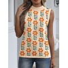 Zeagoo Womens Sleeveless Tops Turtleneck Sweater Business Casual Outfits(A2-floral Apricot)