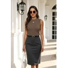 Zeagoo Womens Sleeveless Tops Turtleneck Sweater Business Casual Outfits(Coffee)