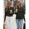 Zeagoo Womens Wool Blend Sweater Crewneck Long Sleeve Tops Fashion Clothing(Army Green)
