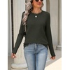Zeagoo Womens Wool Blend Sweater Crewneck Long Sleeve Tops Fashion Clothing(Army Green)