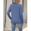 Zeagoo Womens Wool Blend Sweater Crewneck Long Sleeve Tops Fashion Clothing(Blue-gb)