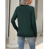 Zeagoo Womens Wool Blend Sweater Crewneck Long Sleeve Tops Fashion Clothing(Dark Green)