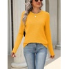 Zeagoo Womens Wool Blend Sweater Crewneck Long Sleeve Tops Fashion Clothing(Yellow)
