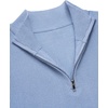 Zeagoo Womens Fall Long Sleeve Quarter Zip Sweaters Knit Pullover Tops(Light Blue)