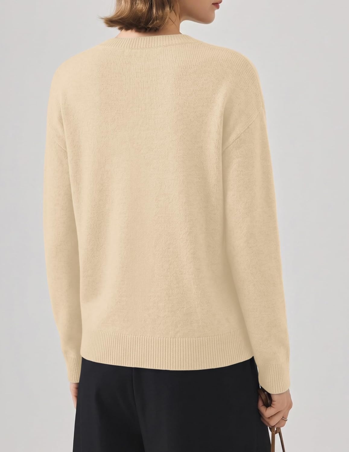 image:imageZeagoo Wool Blend Cardigan Sweaters for Women 2026 Casual Fall OutfitsApricot