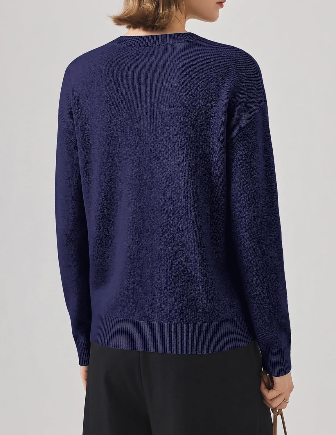 image:imageZeagoo Wool Blend Cardigan Sweaters for Women 2026 Casual Fall OutfitsNavy Blue
