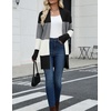 Zeagoo Cardigan Sweaters for Women Open Front Cardigans Long Sleeve Sweater(A2-colorblock 960)