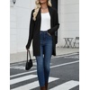 Zeagoo Cardigan Sweaters for Women Open Front Cardigans Long Sleeve Sweater(Black)