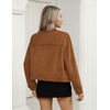 Zeagoo Faux Suede Cropped Jackets for Women Trendy Fall Shackets Coats(Light Brown)