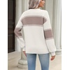 Zeagoo Sweaters for Women 2026 Loose Fit Chunky Knit Casual Fall Outfits(01 Khaki Block)