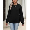 Zeagoo Sweaters for Women 2026 Loose Fit Chunky Knit Casual Fall Outfits(02 Black)