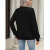 Zeagoo Sweaters for Women 2026 Loose Fit Chunky Knit Casual Fall Outfits(02 Black)