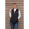 Zeagoo Womens Puffer Vest Lightweight Quilted Coat Sleeveless Jackets(A-black)