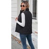 Zeagoo Womens Puffer Vest Lightweight Quilted Coat Sleeveless Jackets(A-black)