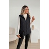 Zeagoo Womens Puffer Vest Lightweight Quilted Coat Sleeveless Jackets(A-black)