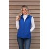 Zeagoo Womens Puffer Vest Lightweight Quilted Coat Sleeveless Jackets(Blue)