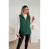 Zeagoo Womens Puffer Vest Lightweight Quilted Coat Sleeveless Jackets(Green)