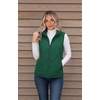 Zeagoo Womens Puffer Vest Lightweight Quilted Coat Sleeveless Jackets(Green)