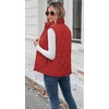 Zeagoo Womens Puffer Vest Lightweight Quilted Coat Sleeveless Jackets(Red)