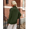 Zeagoo Womens Sweaters Fall Turtleneck Tops Long Sleeve Winter Clothing(Army Green)