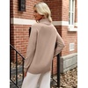 Zeagoo Womens Sweaters Fall Turtleneck Tops Long Sleeve Winter Clothing(Khaki)