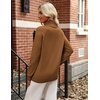 Zeagoo Womens Sweaters Fall Turtleneck Tops Long Sleeve Winter Clothing(Light Brown)