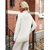 Zeagoo Womens Sweaters Fall Turtleneck Tops Long Sleeve Winter Clothing(White)