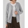 Zeagoo Wool Blend Cardigan Sweaters for Women 2026 Casual Fall Outfits(02 Grey)