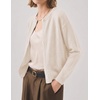 Zeagoo Wool Blend Cardigan Sweaters for Women 2026 Casual Fall Outfits(Beige)