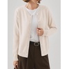 Zeagoo Wool Blend Cardigan Sweaters for Women 2026 Casual Fall Outfits(Beige)